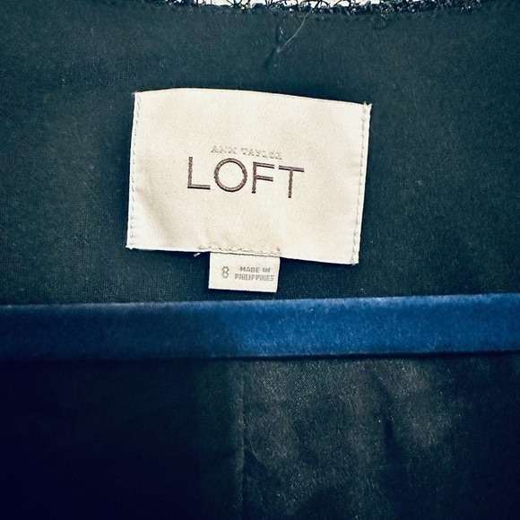 LOFT Elegant Black Sequin Jacket size 8 - Picture 2 of 6